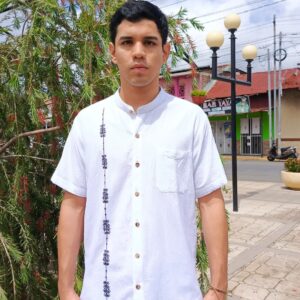 Camisa cuello chino para caballero
