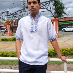 Cotona de lino bordada