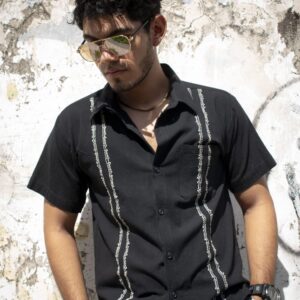 Guayabera de algodón para hombre