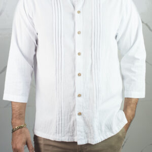 Camisa Edu manga larga algodón
